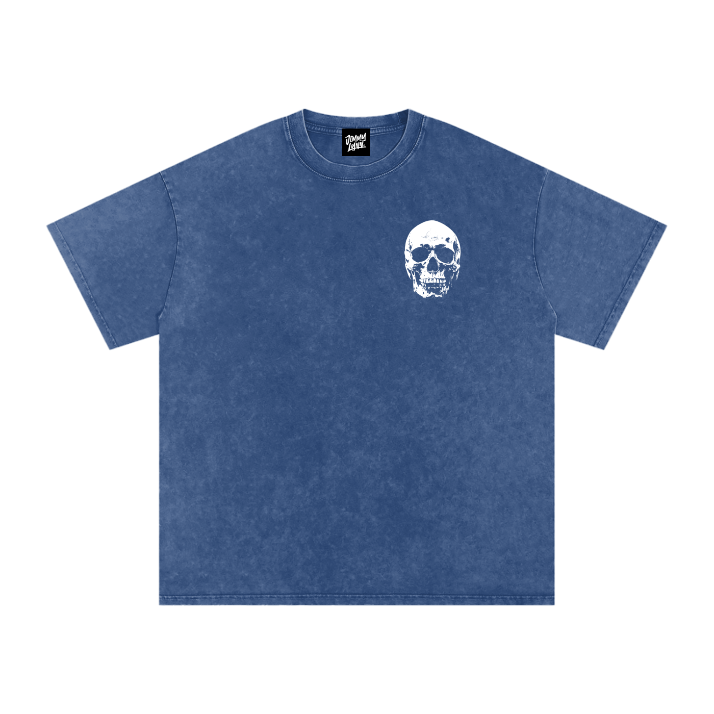 Skull Barbed Wire - Snow Washed Oversized