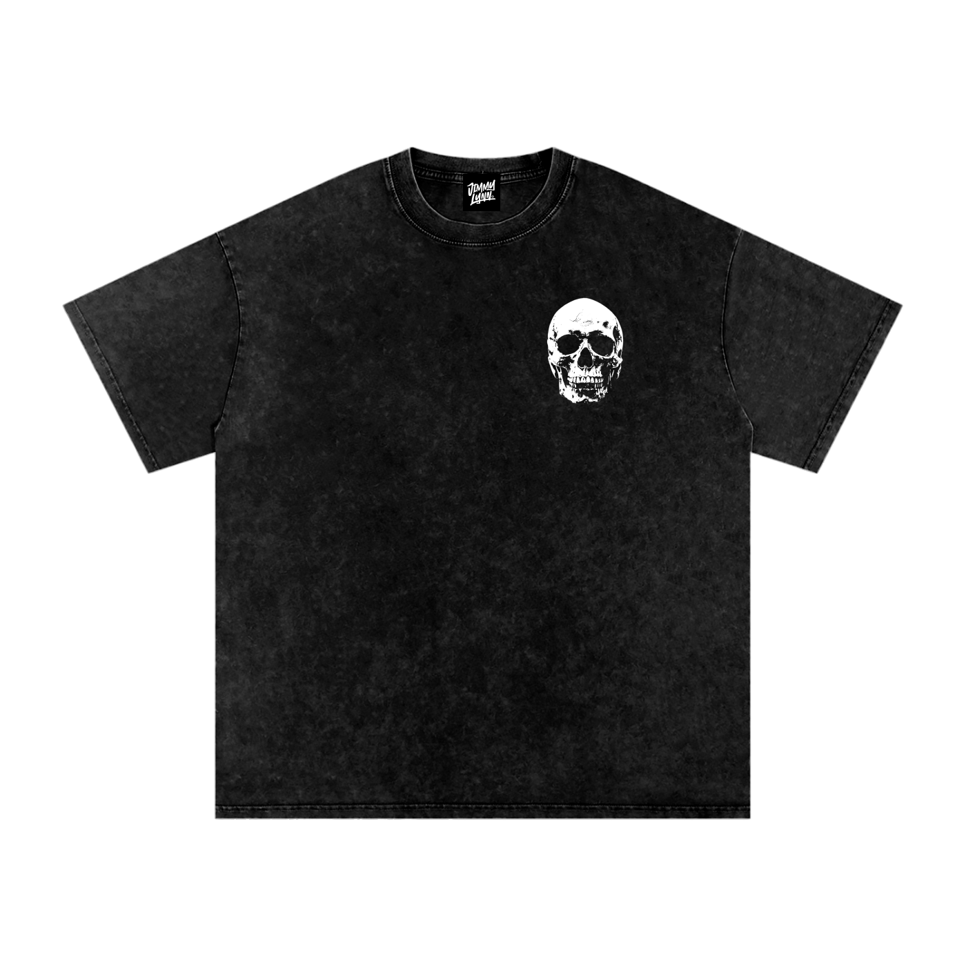 Skull Barbed Wire - Snow Washed Oversized