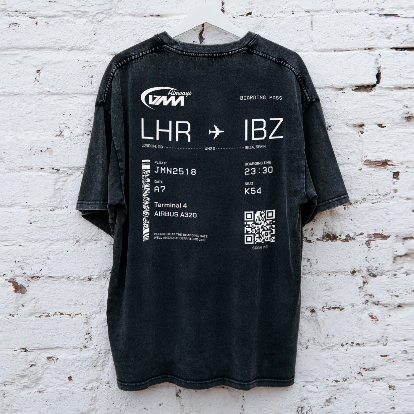 LHR->IBZ - Snow Washed Oversized