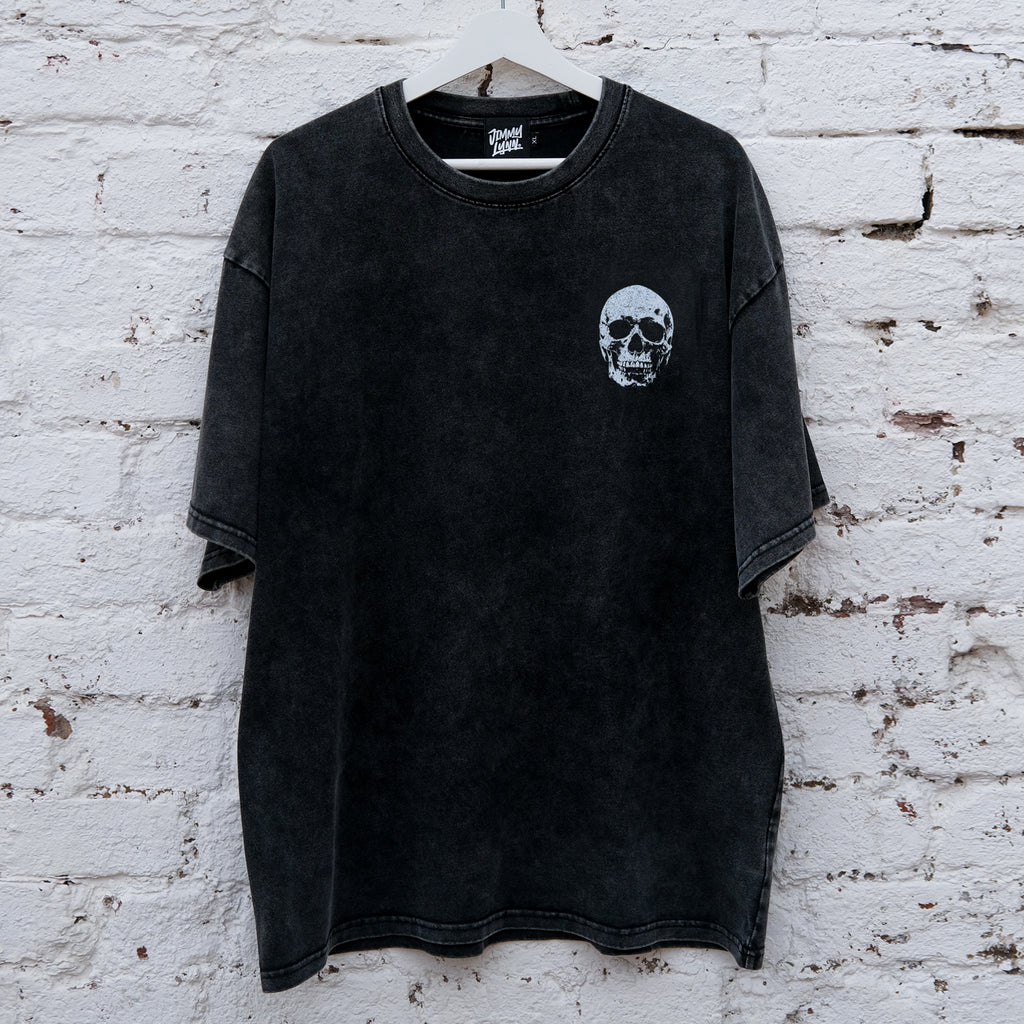 Skull Barbed Wire - Snow Washed Oversized