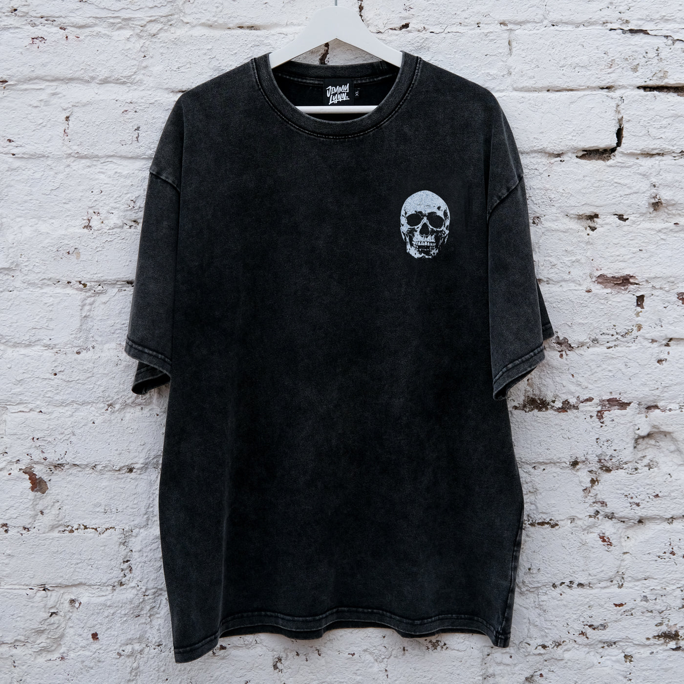 Skull Barbed Wire - Snow Washed Oversized