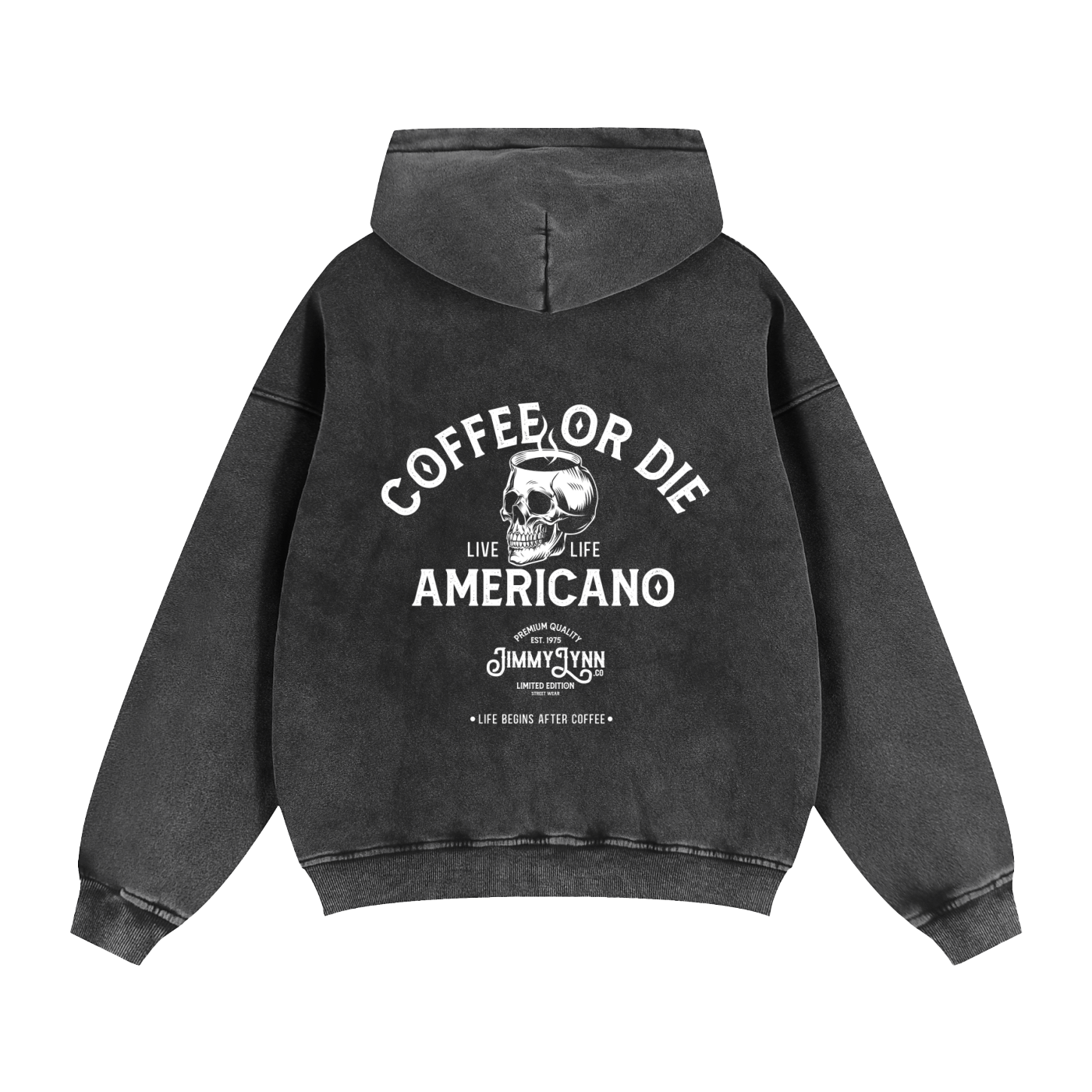 Coffee or die - Zip-Through Boxy Fleece Hoodie