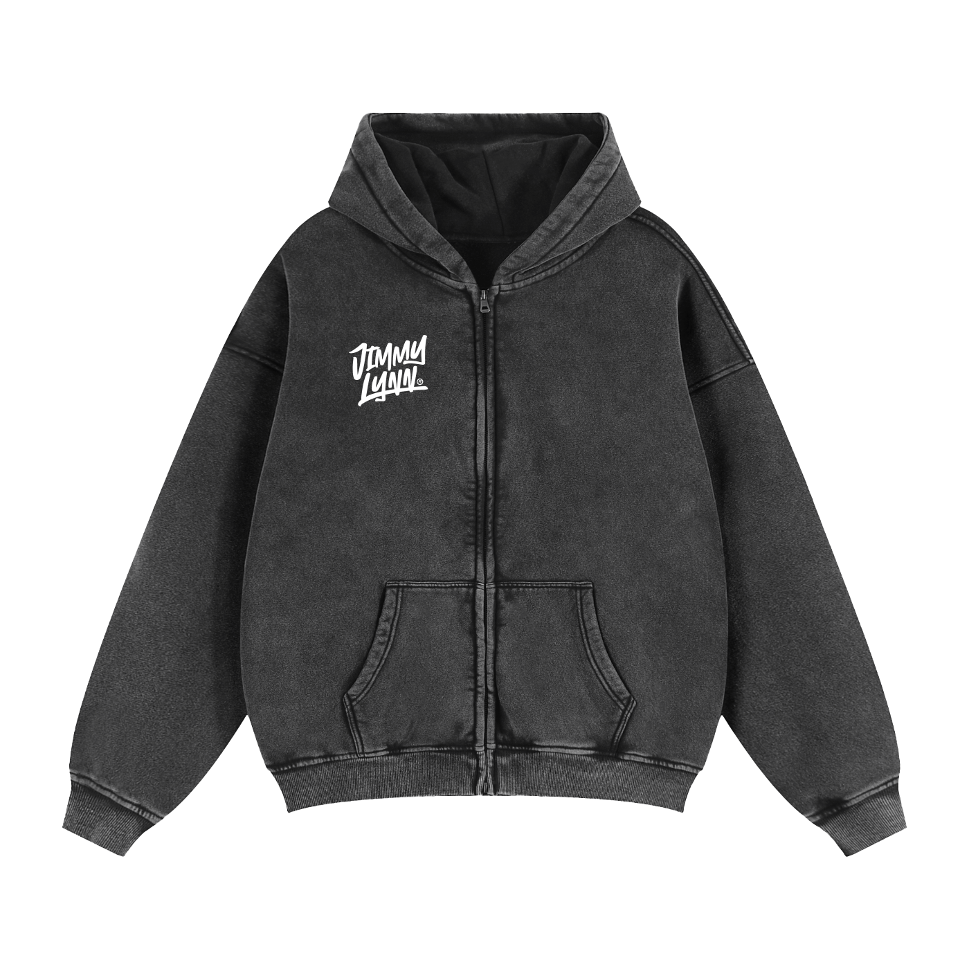 JIMMYLYNN OG -Zip-Through Boxy Fleece Hoodie