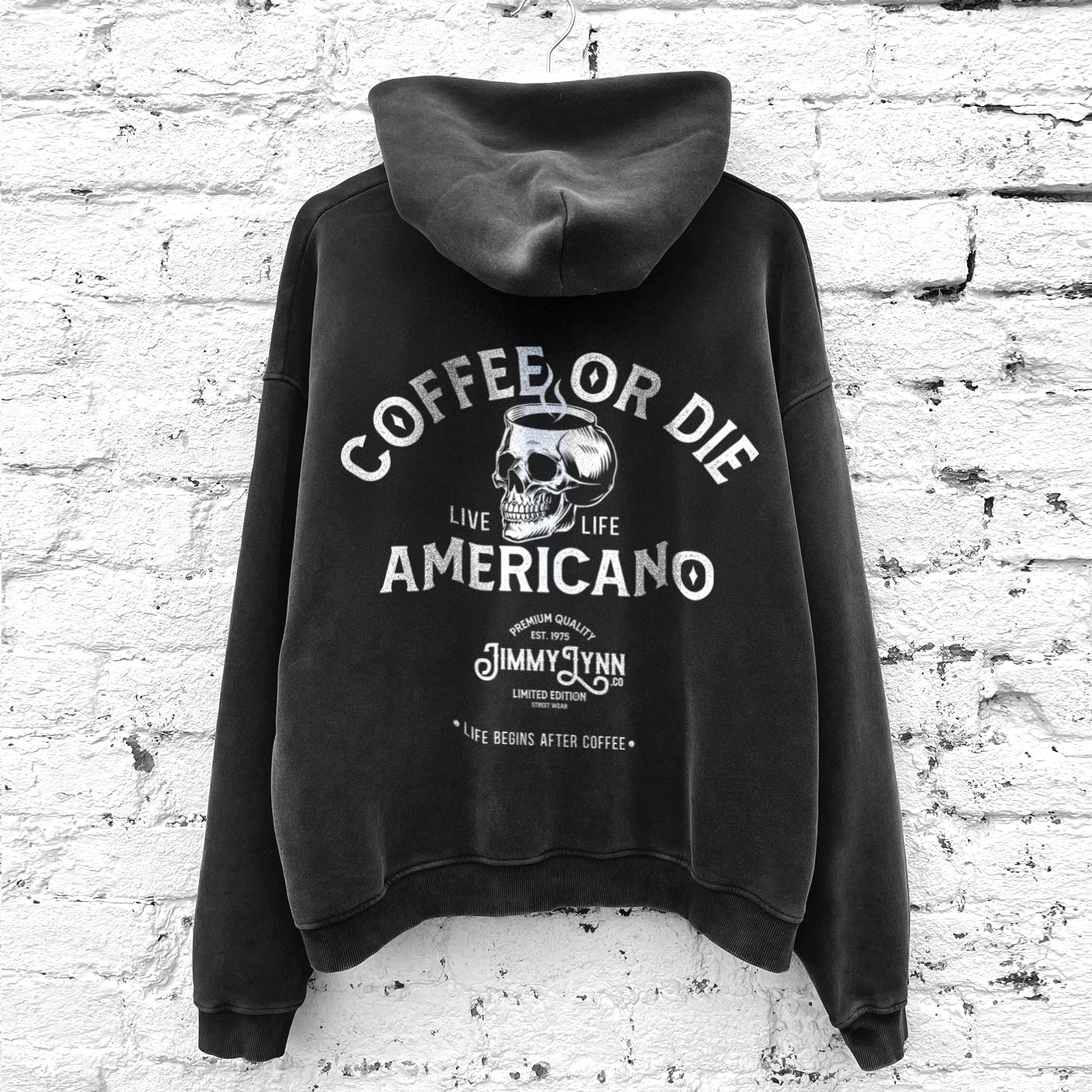 Coffee or die - Zip-Through Boxy Fleece Hoodie
