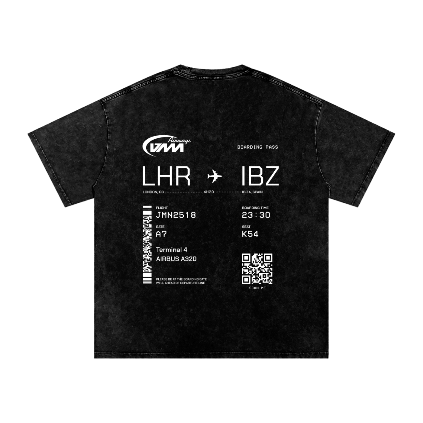 LHR->IBZ - Snow Washed Oversized