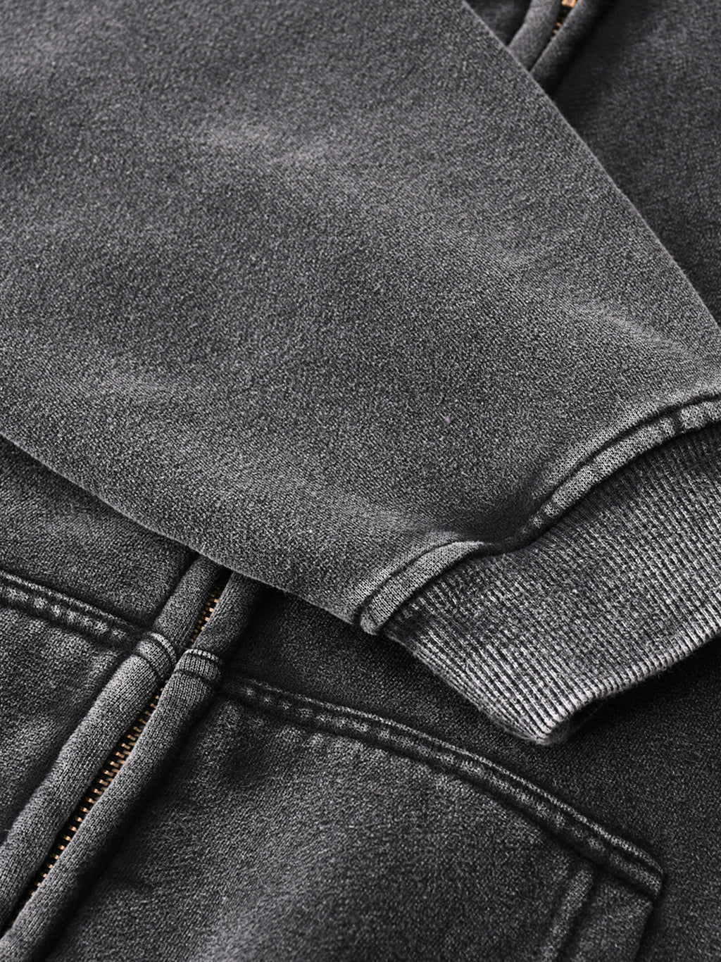 Manual Transmission - Zip-Through Boxy Fleece Hoodie